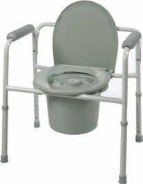 Three-in-One Steel Commode